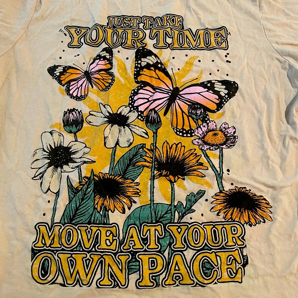 Target Zoe + Liv tshirt “Just Take Your Time, Move at Your Own Pace” size XXL